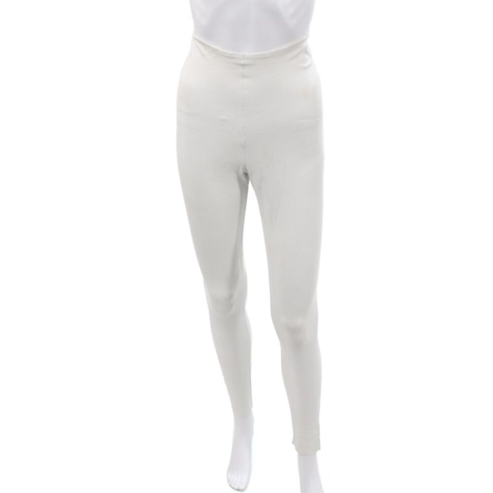 Commando Womens Ankle Leggings White Minimalist Solid Size S